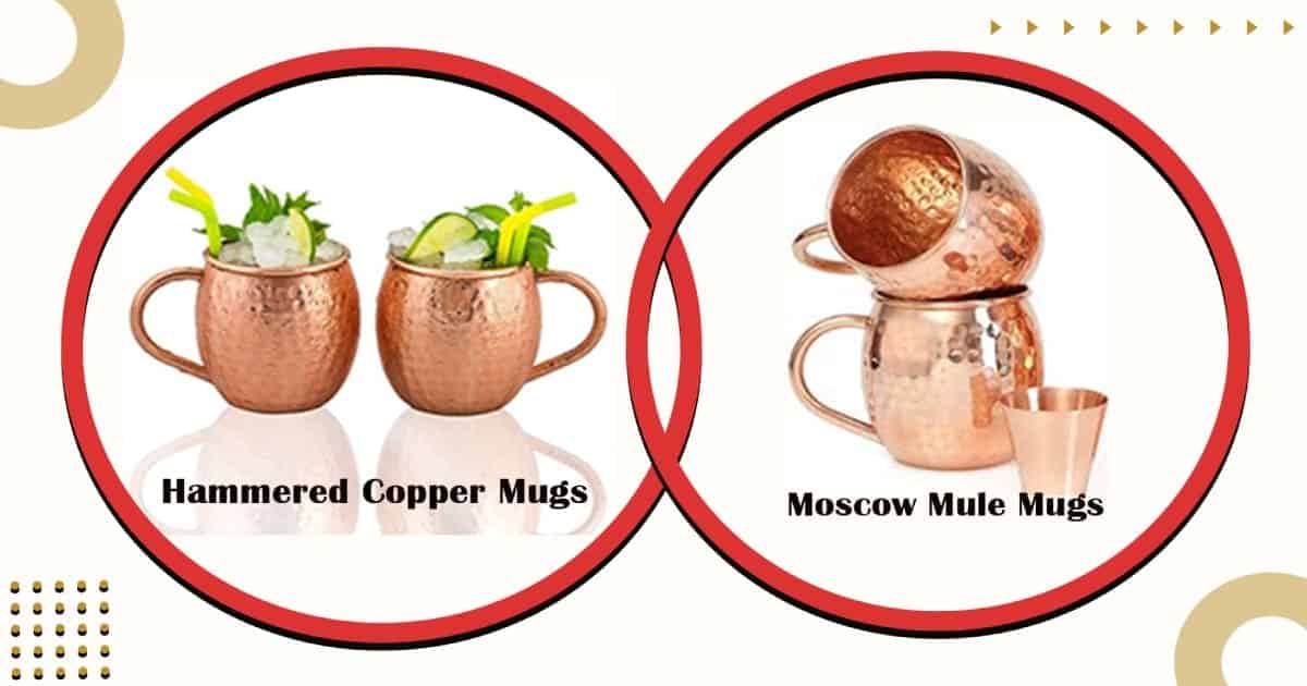 Hammered Copper Mugs