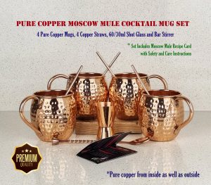 Moscow Mule Sets. Pure Copper Mugs, Pure Copper Moscow Mule set. Copper Gifts, Gifts for family, Gifts or her.