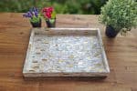 Mother of Pearl Brass Mix Decorative Tray MAGNA