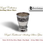 Pure Silver Glass, Sterling Silver Glass, Sterling silver Glass, Real silver glass