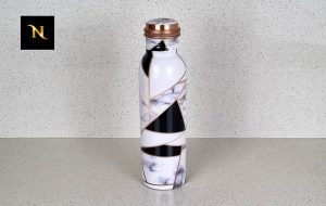 Pure Copper water Bottle 950ml, Enamel printed pure copper water bottles, natural healthy water bottles, Pure copper bottles