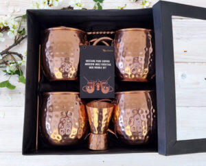 Pure Copper Moscow Mule Mug Set, Pure Copper Mugs, How to make Moscow Mule, best quality copper mugs, Nestaire